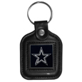Dallas Cowboys Square Leatherette Key Chain
